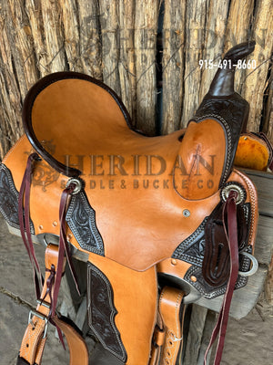 $1,040 - 14.5" Sheridan Barrel Racing Saddle Sewn on Tooling