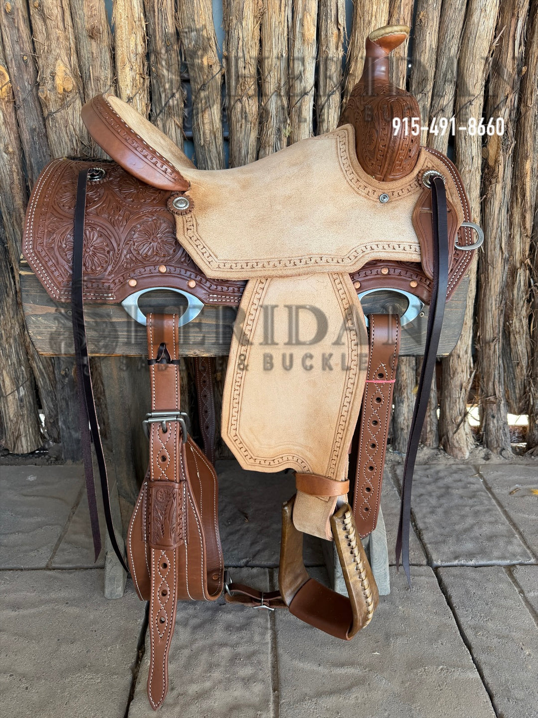 $940- 15.5" Sheridan Single Skirt Ranch Saddle