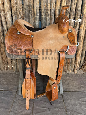 $950 - 15.5" Sheridan Calf Roper Saddle