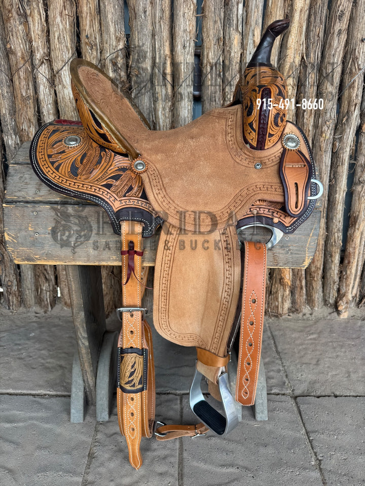 $1,000- 14.5" Sheridan Barrel Racing Saddle Tall Horn