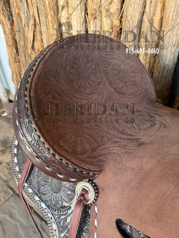 $1,140 - 14.5” Sheridan Barrel Racing Saddle Spinal Relief
