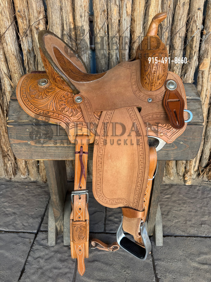 $940 - 13.5" Sheridan Barrel Racing Saddle Strip Down