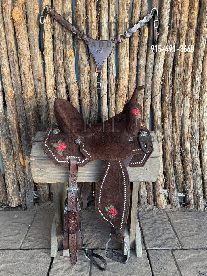$1,300 - 15.5" Sheridan AirLite Barrel Racing Saddle 20lbs