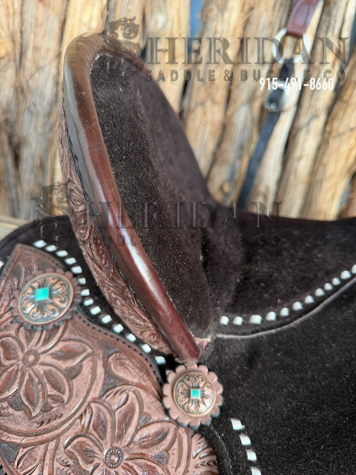 $1,475 - 14.5" Sheridan AirLite Barrel Racing Saddle 20lbs Extra Padded Seat