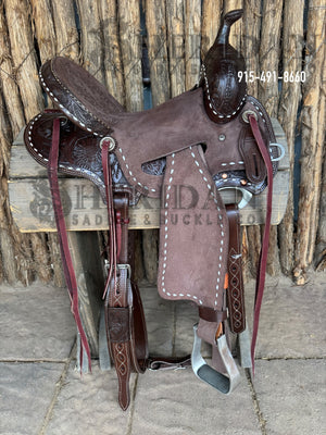 Sheridan Barrel Racing Saddle Chocolate Buckstitch