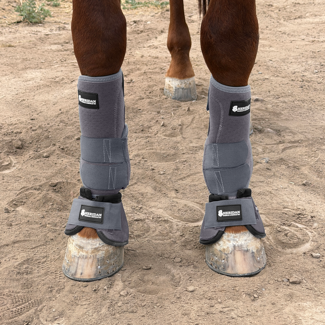 Grey Bell Boots Medium