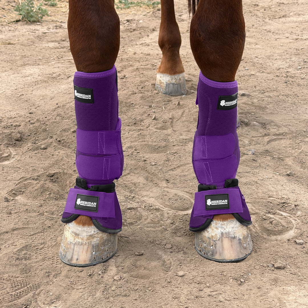 Purple Bell Boots Medium