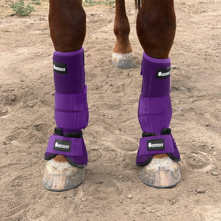 Purple Bell Boots Medium