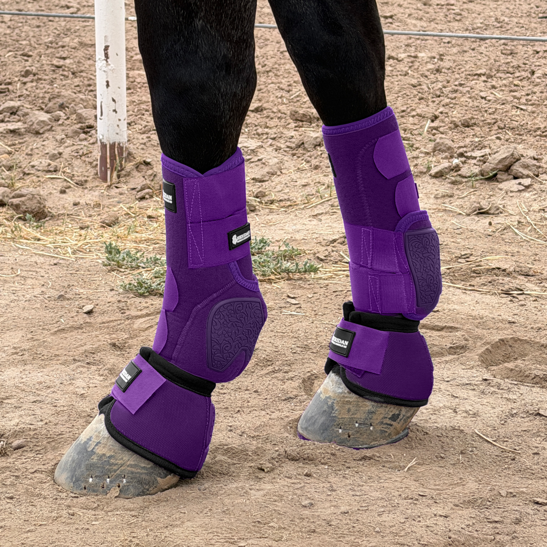 Purple Bell Boots Medium