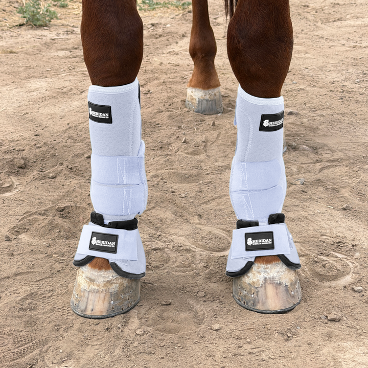 White Splint Boots Medium