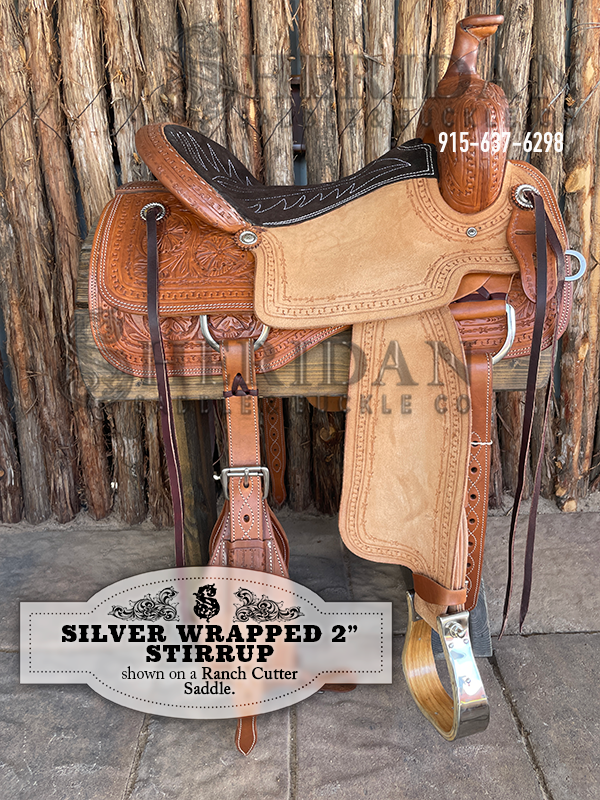 Metal Bound Wood Stirrups with 2 inch Platform