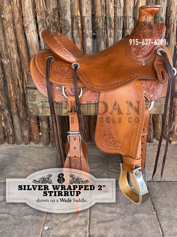 Metal Bound Wood Stirrups with 2 inch Platform