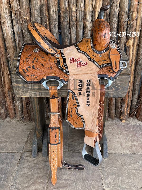Sheridan Barrel Racing Saddle Sewn on Tooling