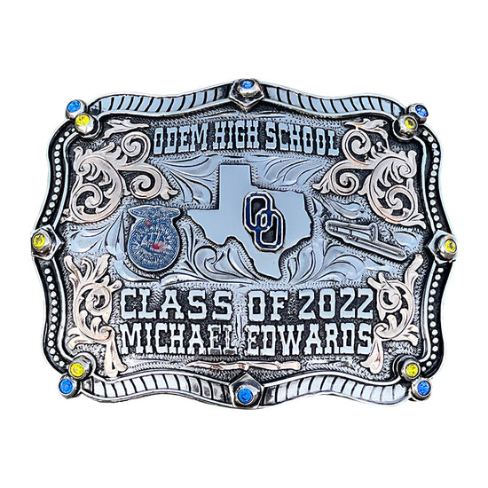 Bluebonnet Graduation Class Buckle