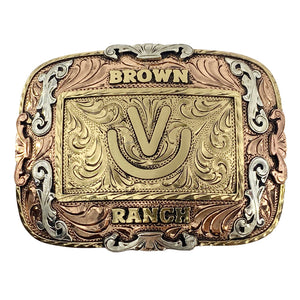 Brown Ranch Buckle