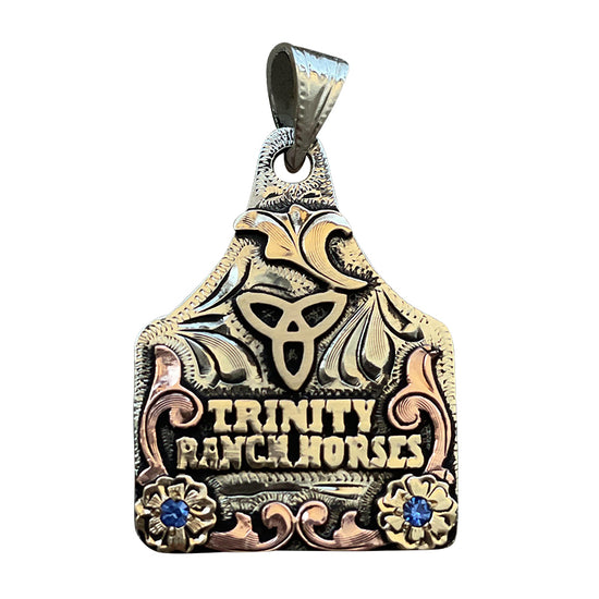 Cow Tag Necklace Pendant