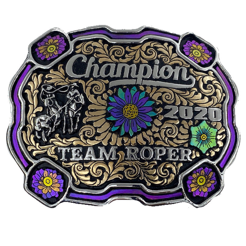 Delta Sheridan Metallic Titanium Belt Buckle Custom