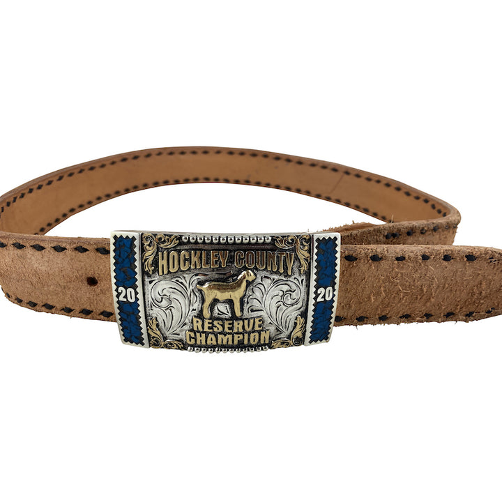 Fallon Trophy Belt Buckle Box Style Sheridan on Belt