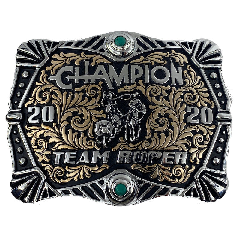 Fillmore Team Roping Buckle Customized