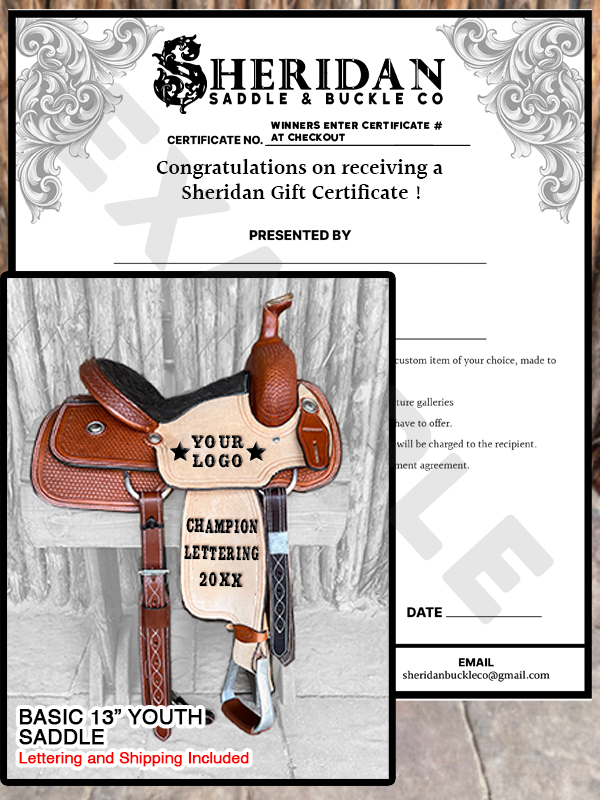 Sheridan Saddle Gift Certificate