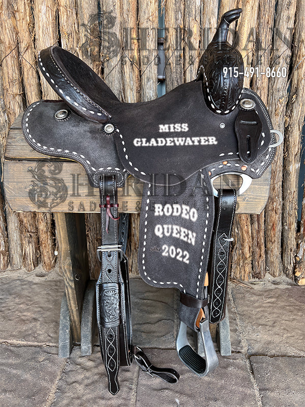 Sheridan Barrel Racing Saddle Chocolate Buckstitch