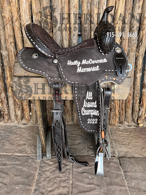 Sheridan Barrel Racing Saddle Chocolate Buckstitch