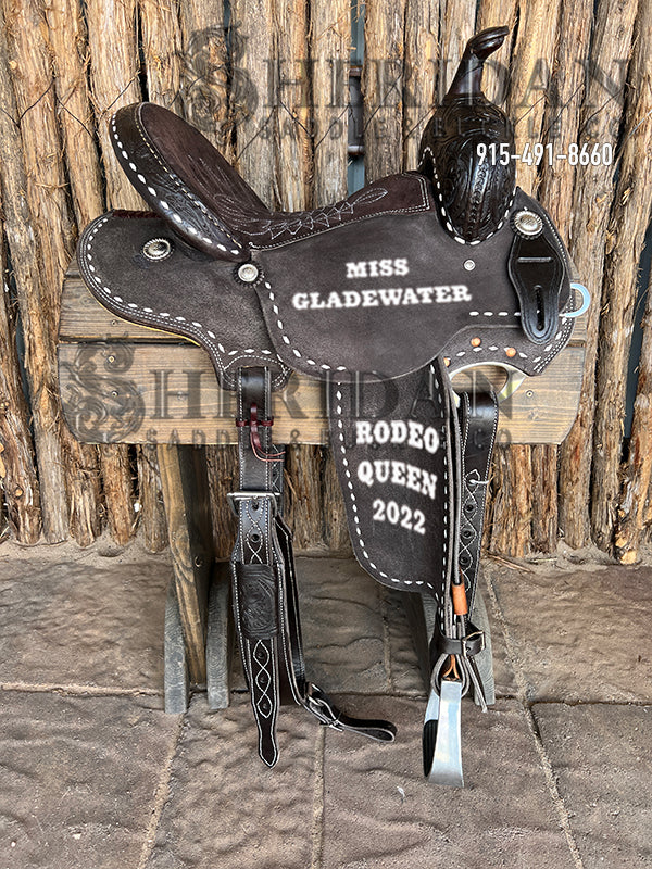 Sheridan Barrel Racing Saddle Chocolate Buckstitch