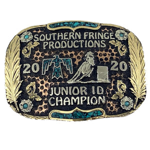 Kona Crushed Turquoise Belt Buckle Sheridan Buckle