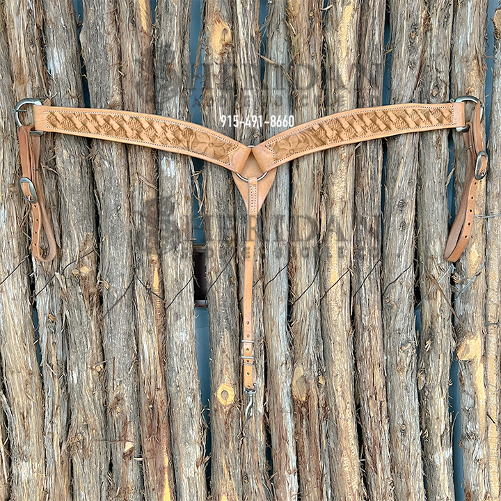Light Duty 3-Piece Barrel Breast Collar- Wildflower + Basket