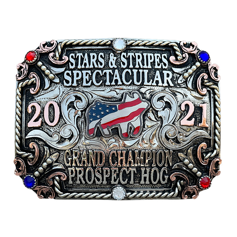 Panama-Buckle-Red,White,Blue
