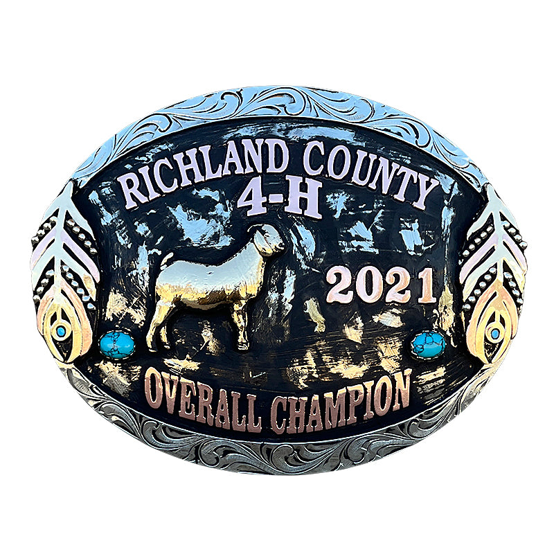 Peacock-custom-buckle
