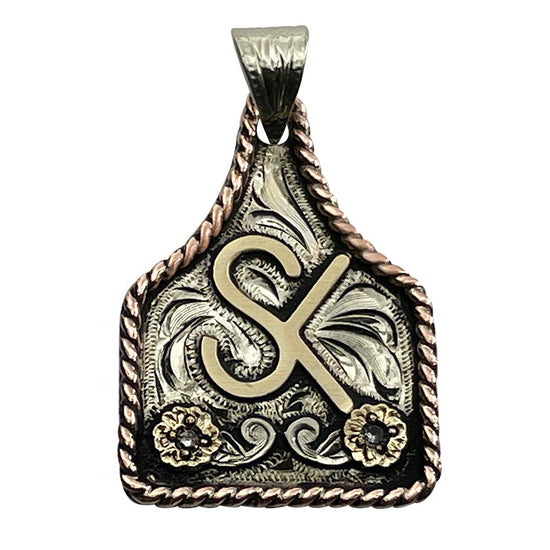 Cow Tag Necklace Pendant