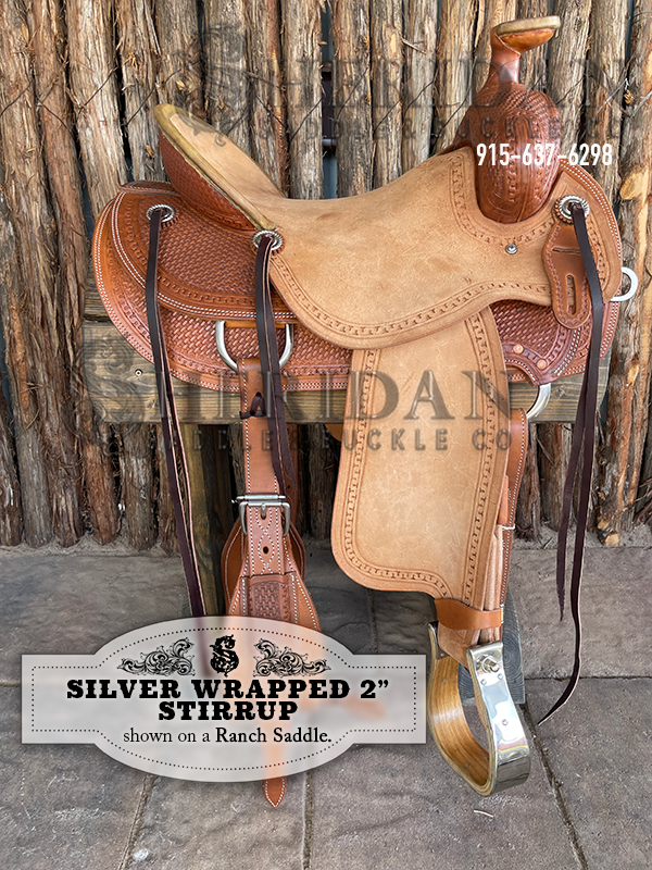 Metal Bound Wood Stirrups with 2 inch Platform