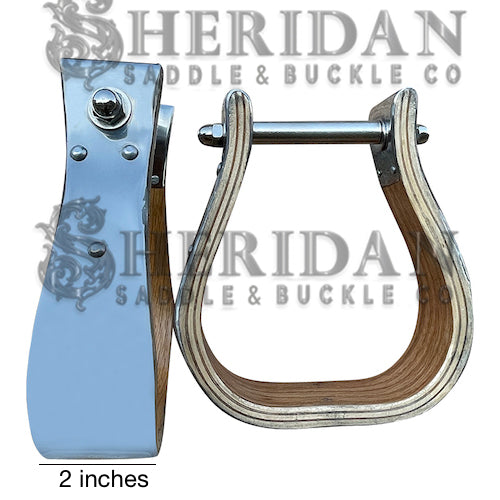 Metal Bound Wood Stirrups with 2 inch Platform