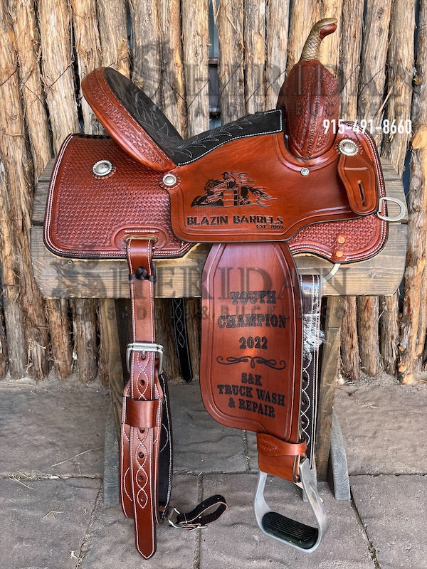 Sheridan Barrel Racing Saddle Basket Line Border