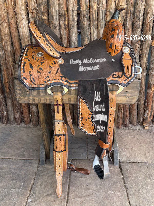 Sheridan Barrel Racing Saddle Feather