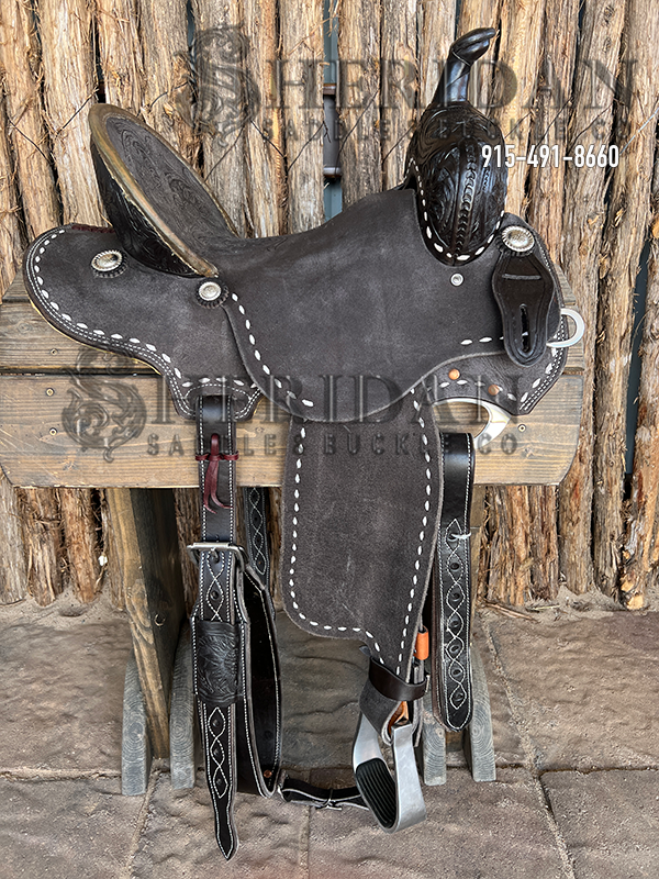 Sheridan Barrel Racing Saddle Chocolate Buckstitch