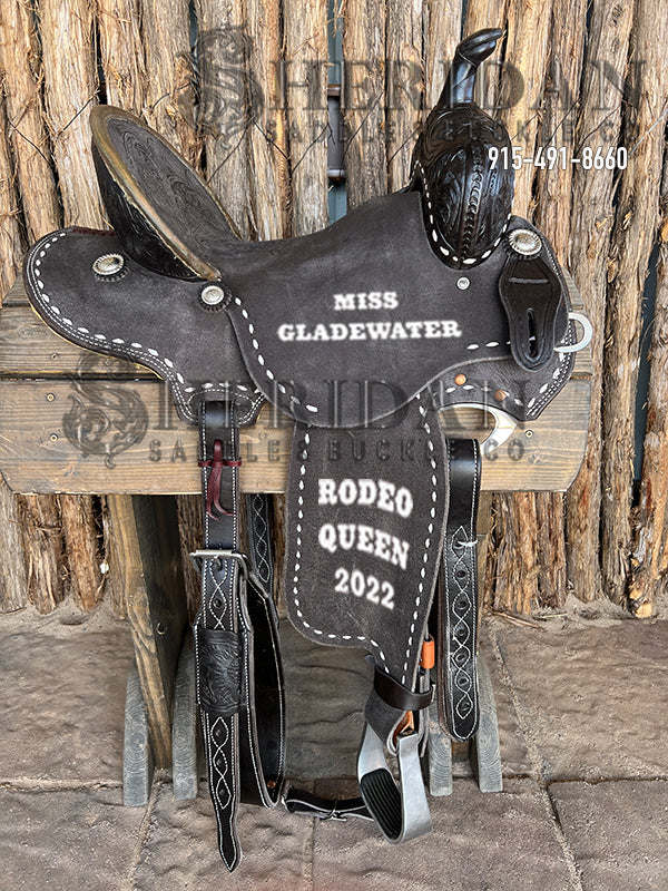 Sheridan Barrel Racing Saddle Chocolate Buckstitch