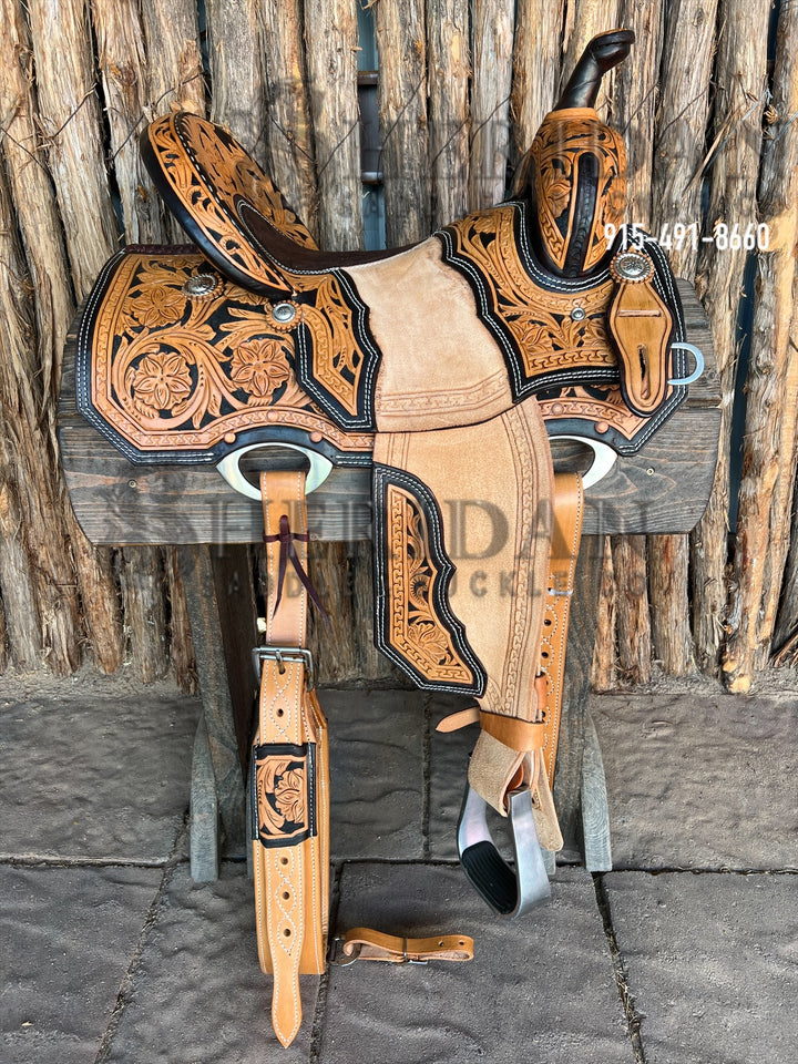 Sheridan Barrel Racing Saddle Sewn on Tooling