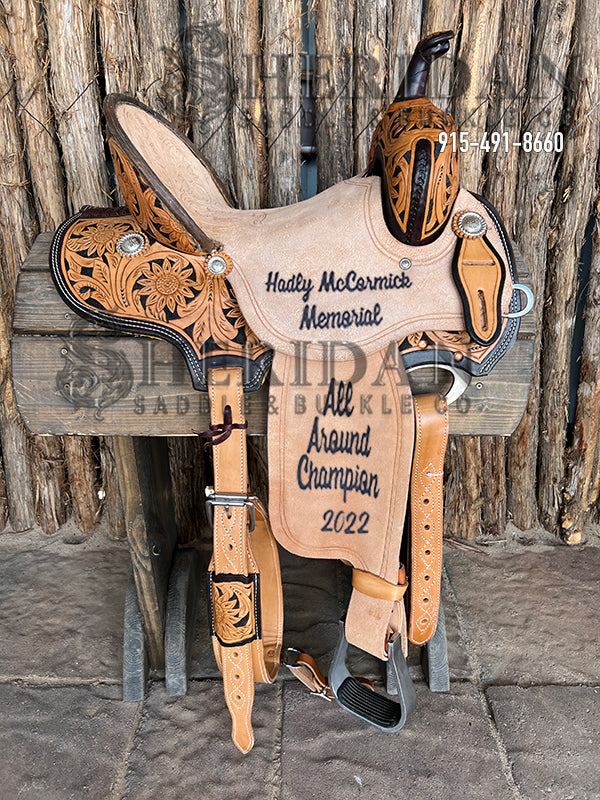 Sheridan Barrel Racing Saddle Sunflower