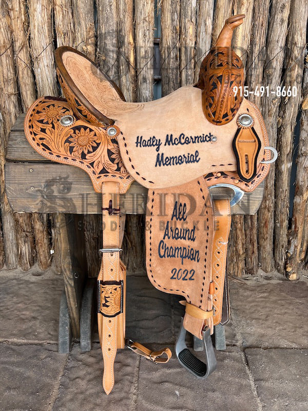 Sheridan Barrel Racing Saddle Sunflower/Buckstitch
