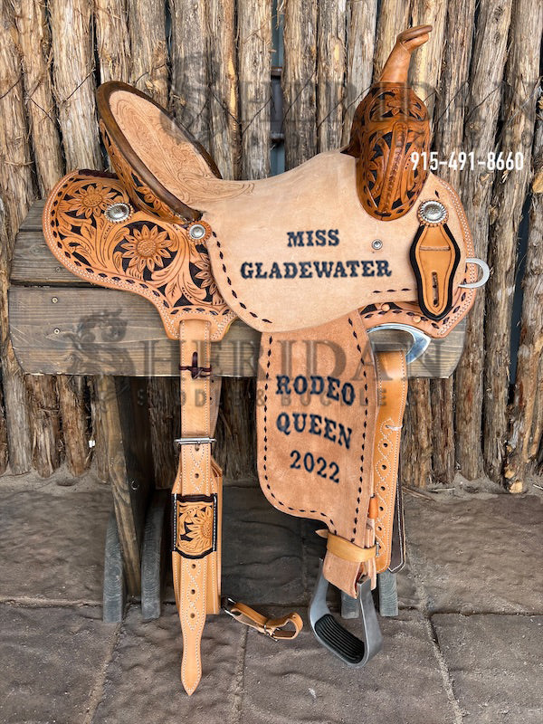 Sheridan Barrel Racing Saddle Sunflower/Buckstitch