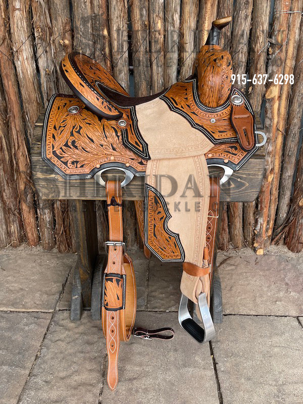 Sheridan Barrel Racing Saddle Sewn on Tooling