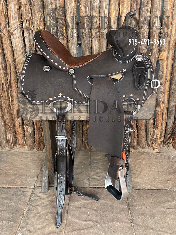 Sheridan Beartrap Barrel Racing Saddle In Seat Rig