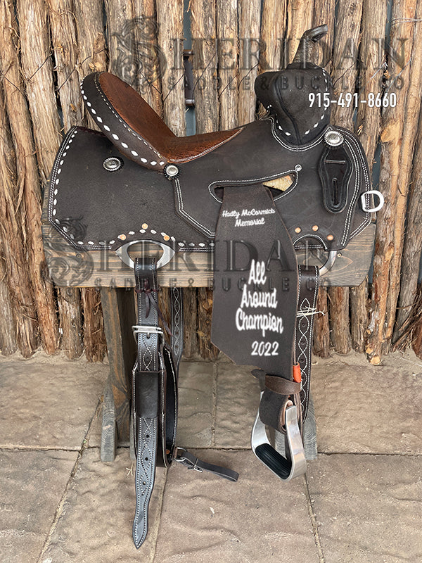 Sheridan Beartrap Barrel Racing Saddle In Seat Rig