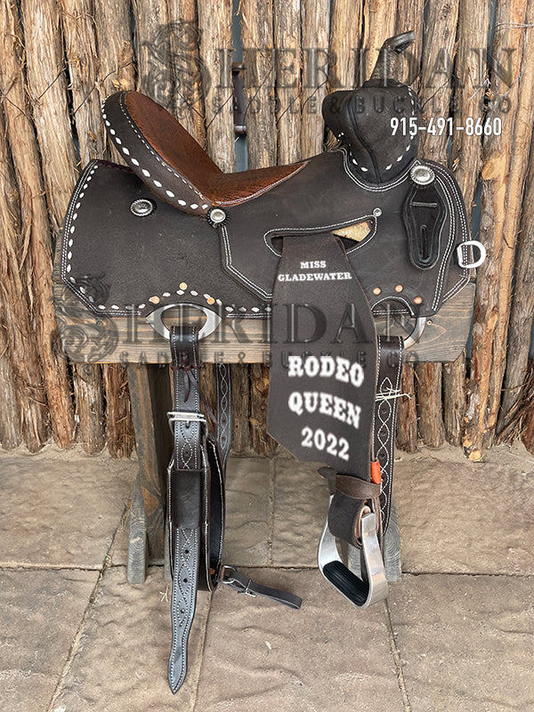 Sheridan Beartrap Barrel Racing Saddle In Seat Rig