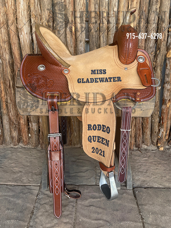 Sheridan Barrel Racing Saddle Round Margarita + Basket