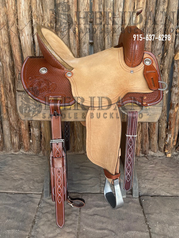 Sheridan Barrel Racing Saddle Round Margarita + Basket