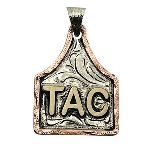 Cow Tag Necklace Pendant