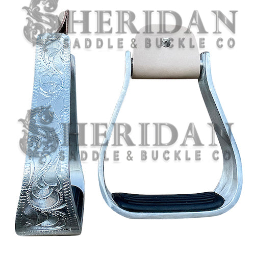 Barrel Racing Stirrups Engraved